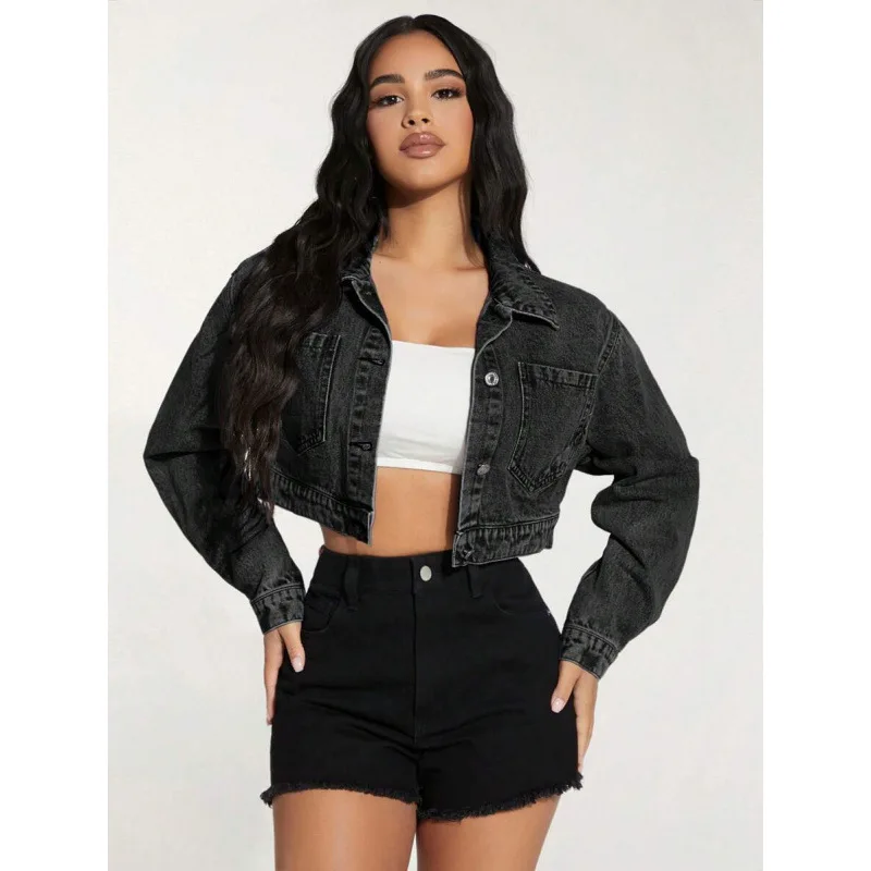 Short Denim Jacket Women's Casual Style Resistant to Deformation Spring Summer Autumn Neutral Color Other Material 100%
Short Denim Jacket Women's Casual Style Resistant to Deformation Spring Summer Autumn Neutral Color Other Material 100%