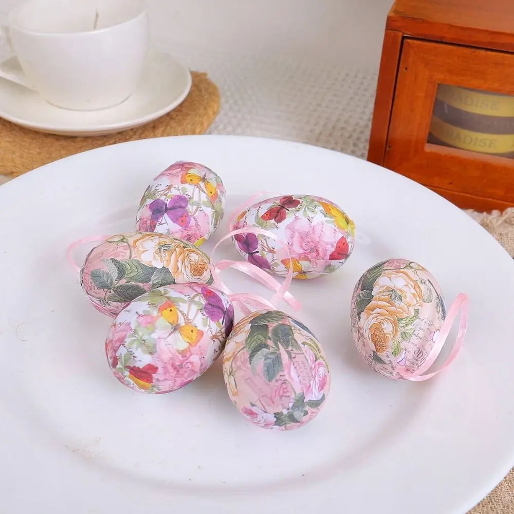 6pcs Colorful Painted Easter Eggs Pendant DIY Crafts Handmade Butterfly Egg Hanging Ornament Foam Easter Egg Bunny Decorations
6pcs Colorful Painted Easter Eggs Pendant DIY Crafts Handmade Butterfly Egg Hanging Ornament Foam Easter Egg Bunny Decorations