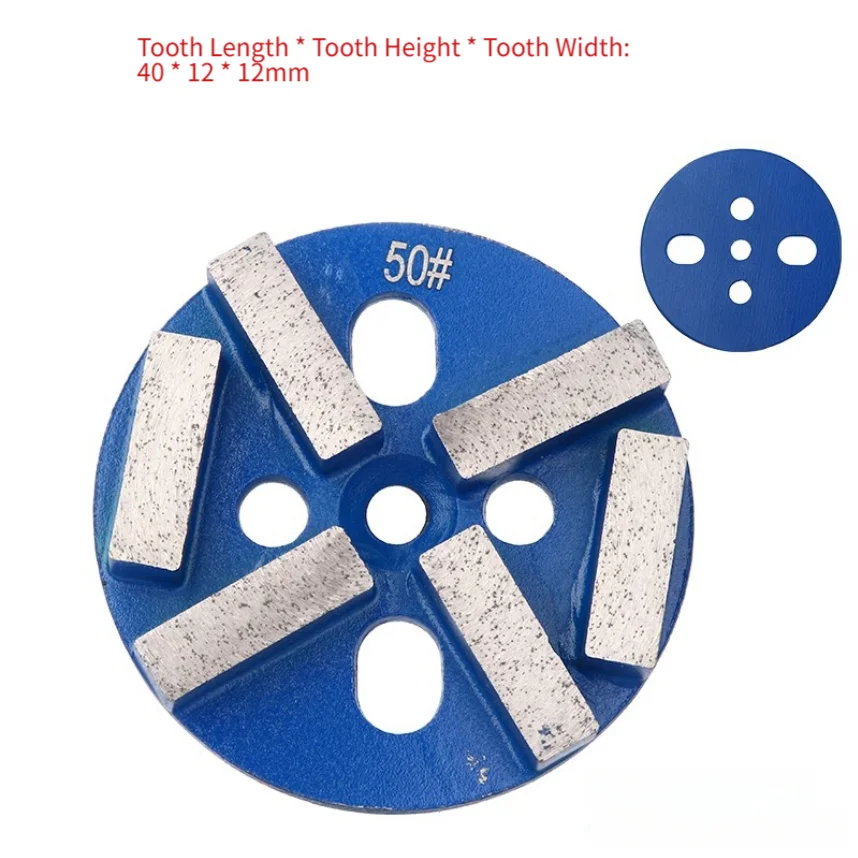 16-120 Grid 4 Inch 100mm Floor Grinding Block For Grinding Stone 6 Teeth 5 Holes For Various Construction & Renovation Projects
16-120 Grid 4 Inch 100mm Floor Grinding Block For Grinding Stone 6 Teeth 5 Holes For Various Construction & Renovation Projects