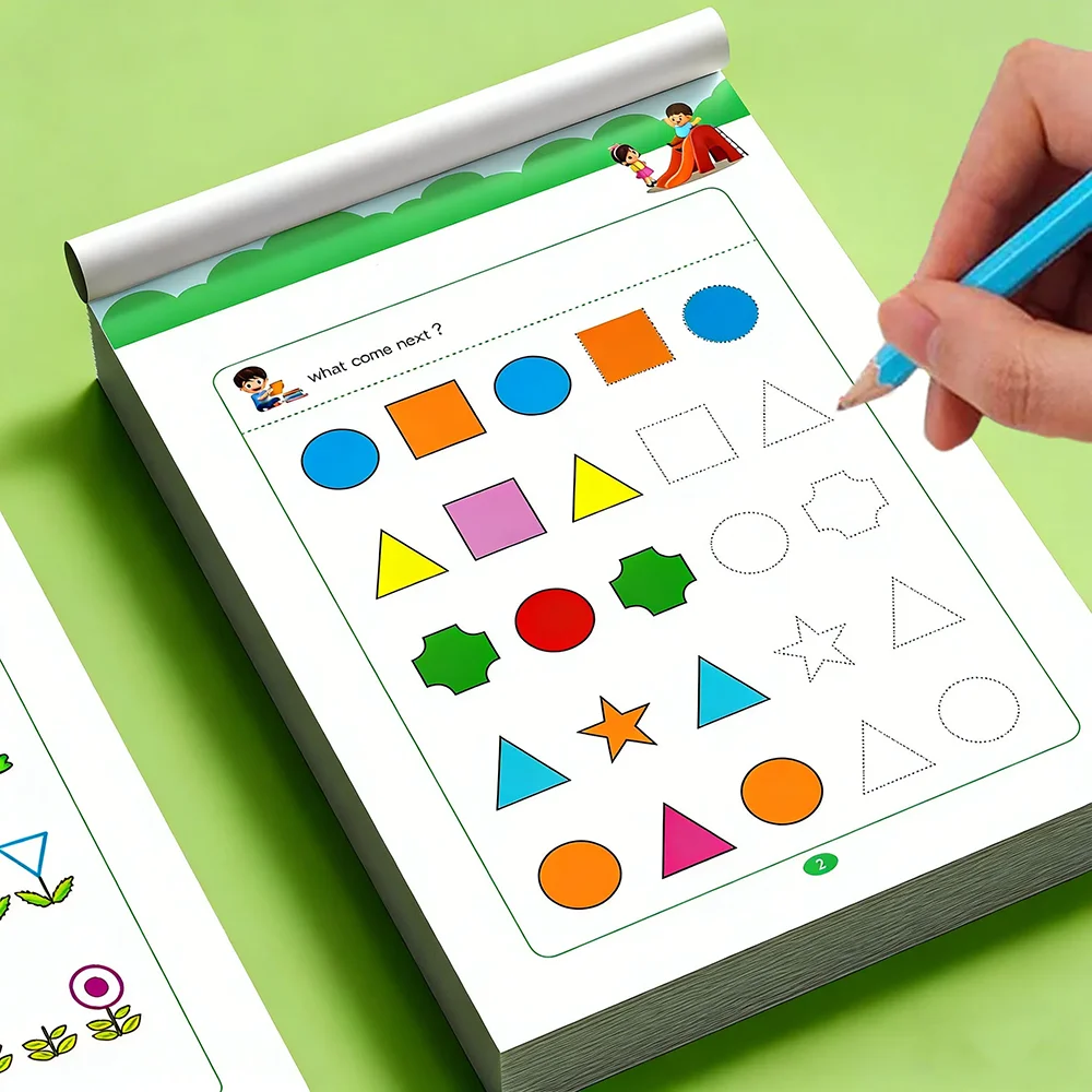 32 Page Children's Pattern Discovery Exercise Book, Sequence and Graphic Pattern Cognitive Activity Book, Thinking Training
32 Page Children's Pattern Discovery Exercise Book, Sequence and Graphic Pattern Cognitive Activity Book, Thinking Training