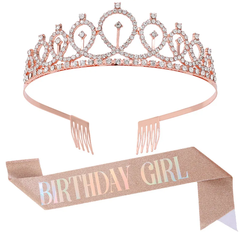 Birthday Crown Hairband Shoulder Strap Set Shiny Rhinestone Headgear BIRTHDAY GIRL/QUEEN Belt Birthday Party Headband Decoration
Birthday Crown Hairband Shoulder Strap Set Shiny Rhinestone Headgear BIRTHDAY GIRL/QUEEN Belt Birthday Party Headband Decoration