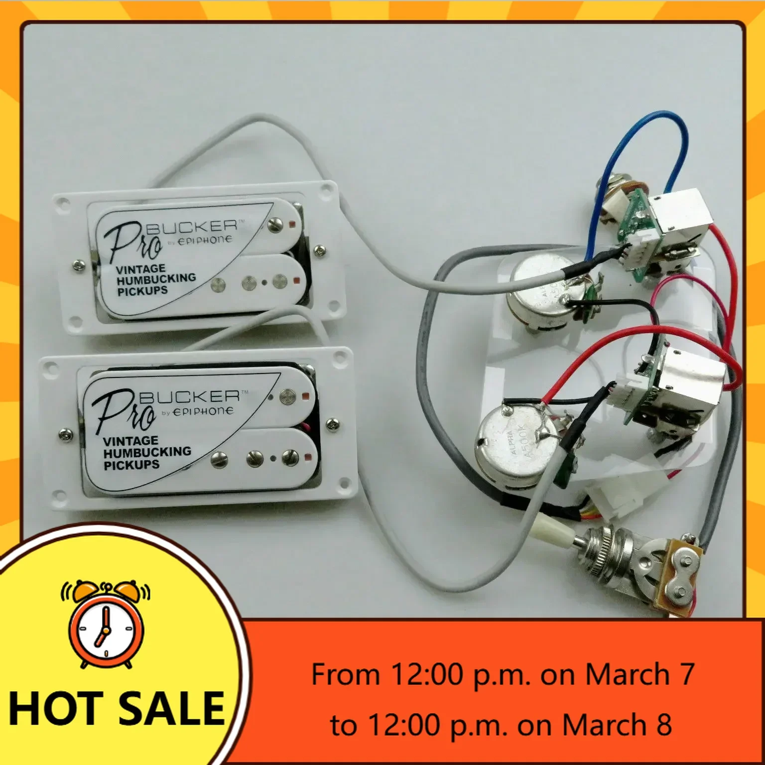 Q-X Music Store-ProBucker Humbucker Pickups Standard Electric Guitar With Pro Wiring Harness
Q-X Music Store-ProBucker Humbucker Pickups Standard Electric Guitar With Pro Wiring Harness