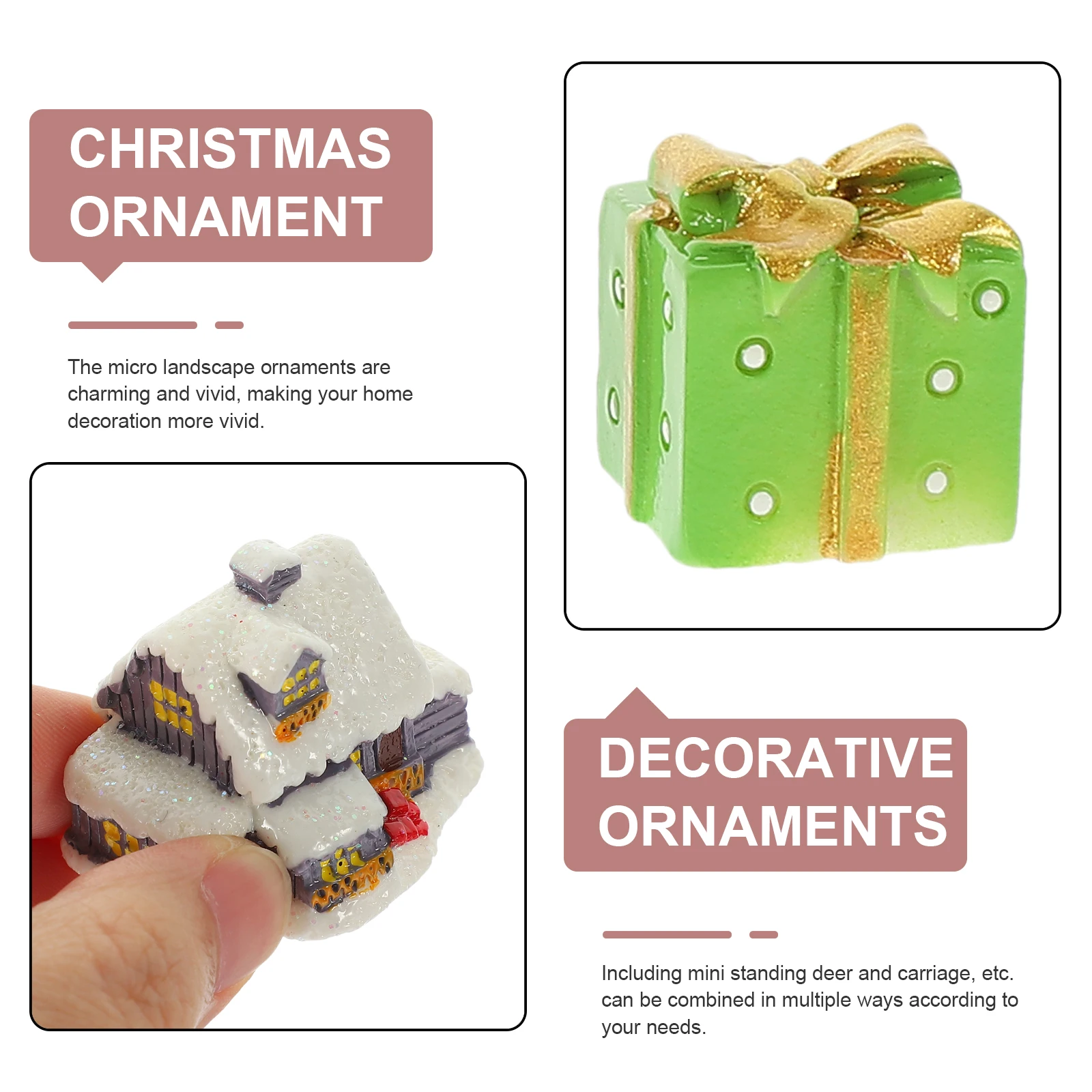 Christmas Tree Decoration Mini Ornaments for Crafts Garden Resin Miniature Figurines Things
Christmas Tree Decoration Mini Ornaments for Crafts Garden Resin Miniature Figurines Things
