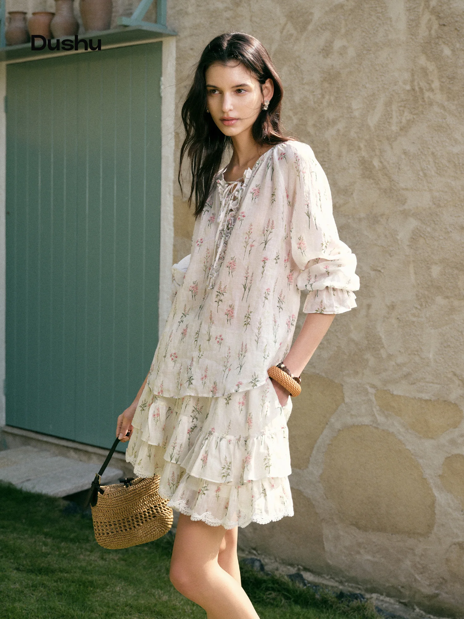 DUSHU 【Breathable Series】Summer Women's Linen Shirt Skirt Set Relaxed Fit Effortless Style Vacation Summer Getaways
DUSHU 【Breathable Series】Summer Women's Linen Shirt Skirt Set Relaxed Fit Effortless Style Vacation Summer Getaways