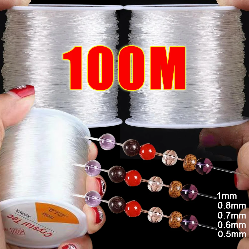 DIY Transparent Crystal Beaded Elastic Thread Strong Stretchy Thread Cords Necklace Bracelet Jewelry Making Beaded Accessories
DIY Transparent Crystal Beaded Elastic Thread Strong Stretchy Thread Cords Necklace Bracelet Jewelry Making Beaded Accessories
