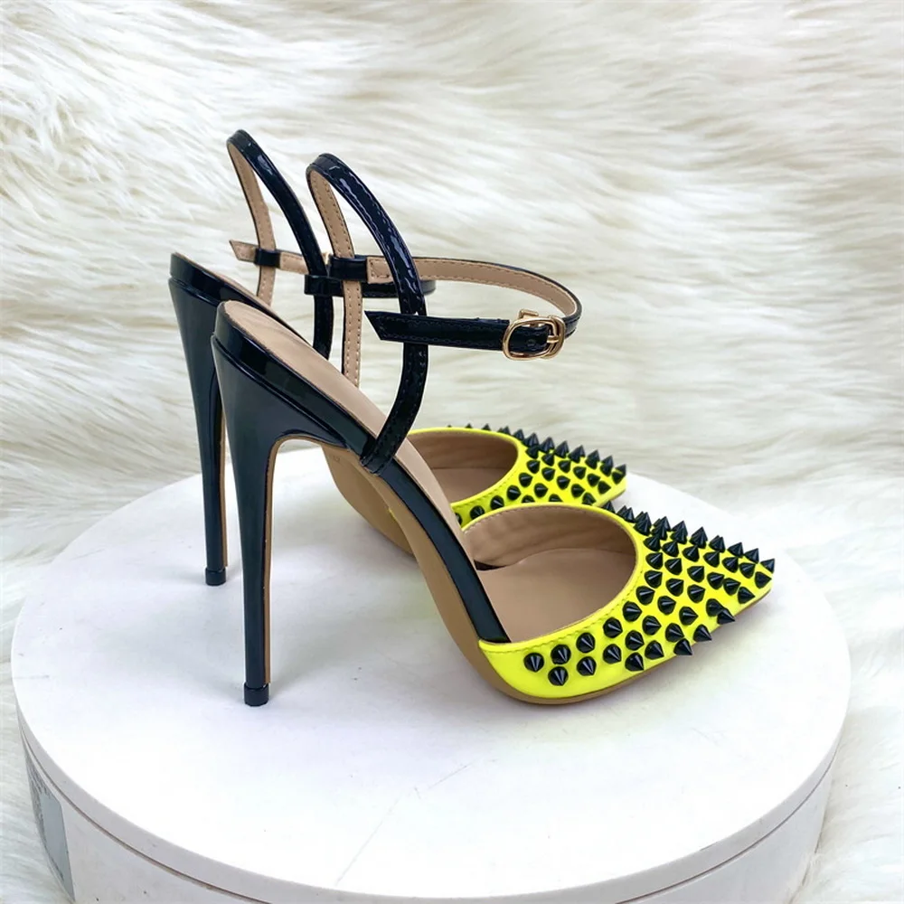 2026 New Rivets High Heels,Women Pumps,Back Hollow Slingback Shoes,One-Strap Sandals,Pointed Toe,Yellow-green,Size 33-46Dropship
2026 New Rivets High Heels,Women Pumps,Back Hollow Slingback Shoes,One-Strap Sandals,Pointed Toe,Yellow-green,Size 33-46Dropship