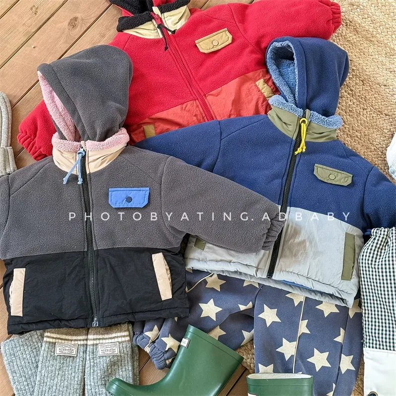 Girls Coat 2024 Winter New Childrens Wear Korean Style Boys and Girls Fashion Plus Cashmere Thickened Woolen Coat Casual Simple
Girls Coat 2024 Winter New Childrens Wear Korean Style Boys and Girls Fashion Plus Cashmere Thickened Woolen Coat Casual Simple