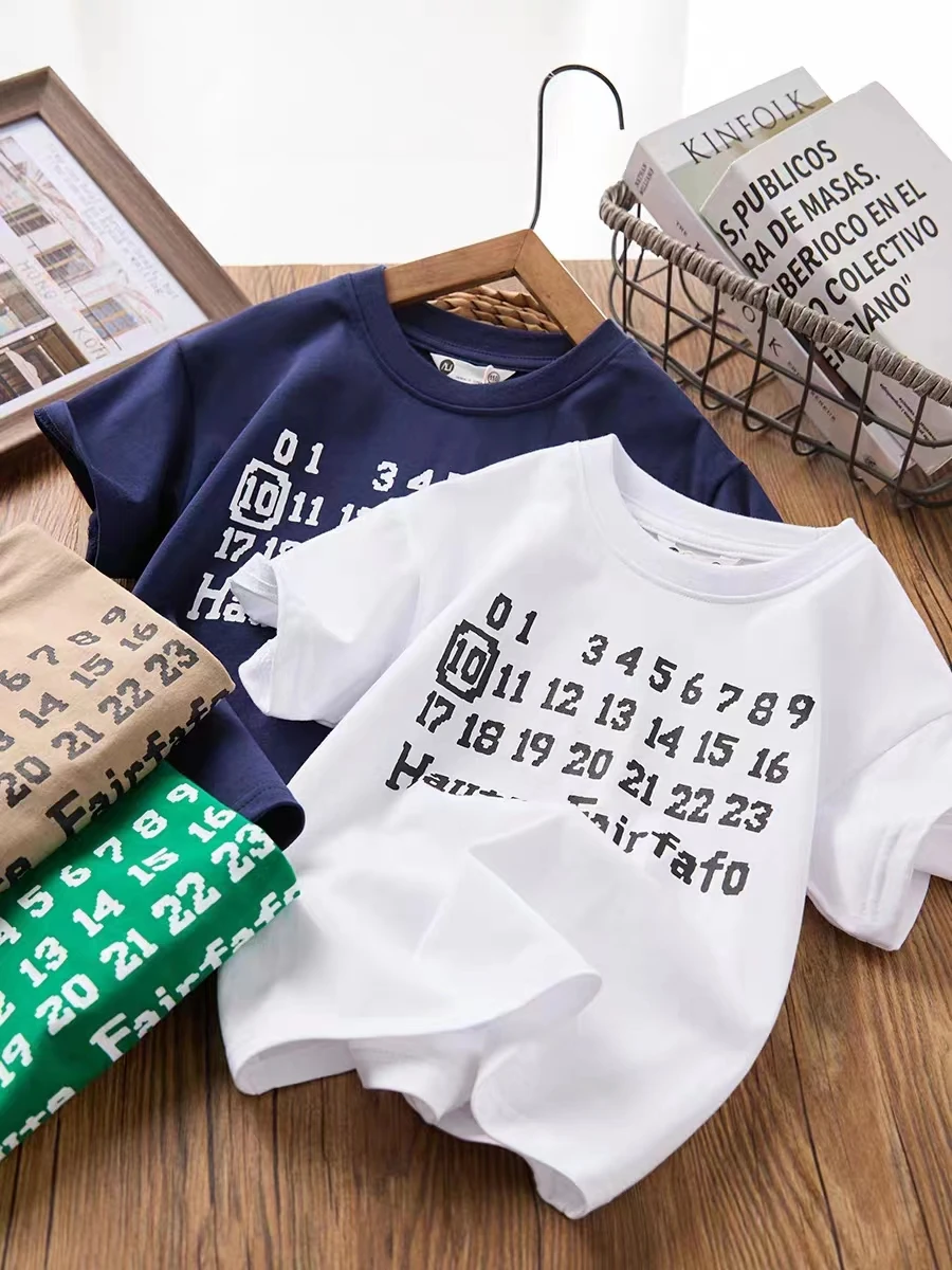 Children's New T-Shirt Summer Children's Short-Sleeved T-Shirt Boys and Girls Casual Tops Boys and Girls Fashion Summer Casual
Children's New T-Shirt Summer Children's Short-Sleeved T-Shirt Boys and Girls Casual Tops Boys and Girls Fashion Summer Casual