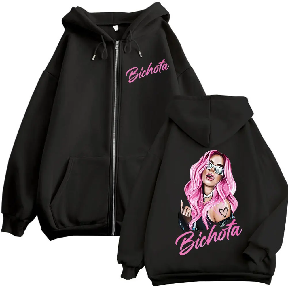 Singer Karol G Aesthetic Zipper Hoodie Men Women Harajuku Y2k Oversized Zip Up Sweatshirt Autumn Winter Fashion Casual Pullovers
Singer Karol G Aesthetic Zipper Hoodie Men Women Harajuku Y2k Oversized Zip Up Sweatshirt Autumn Winter Fashion Casual Pullovers