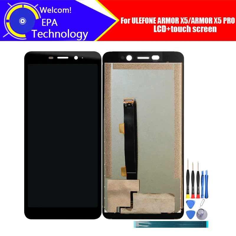 Дисплей с дигитайзером для ULEFONE ARMOR X5 PRO, 5,5 дюйма, ЖК-дисплей с кодирующий преобразователь сенсорного экрана в сборе, инструменты
Дисплей с дигитайзером для ULEFONE ARMOR X5 PRO, 5,5 дюйма, ЖК-дисплей с кодирующий преобразователь сенсорного экрана в сборе, инструменты