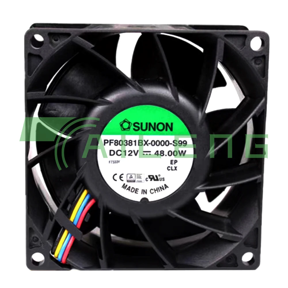 80mm High Speed PWM Cooling Fans Original for SUNON PF80381BX-0000-S99 DC12V 4A 48W 80*80*38MM 8CM 4 Lines Cooling fan
80mm High Speed PWM Cooling Fans Original for SUNON PF80381BX-0000-S99 DC12V 4A 48W 80*80*38MM 8CM 4 Lines Cooling fan
