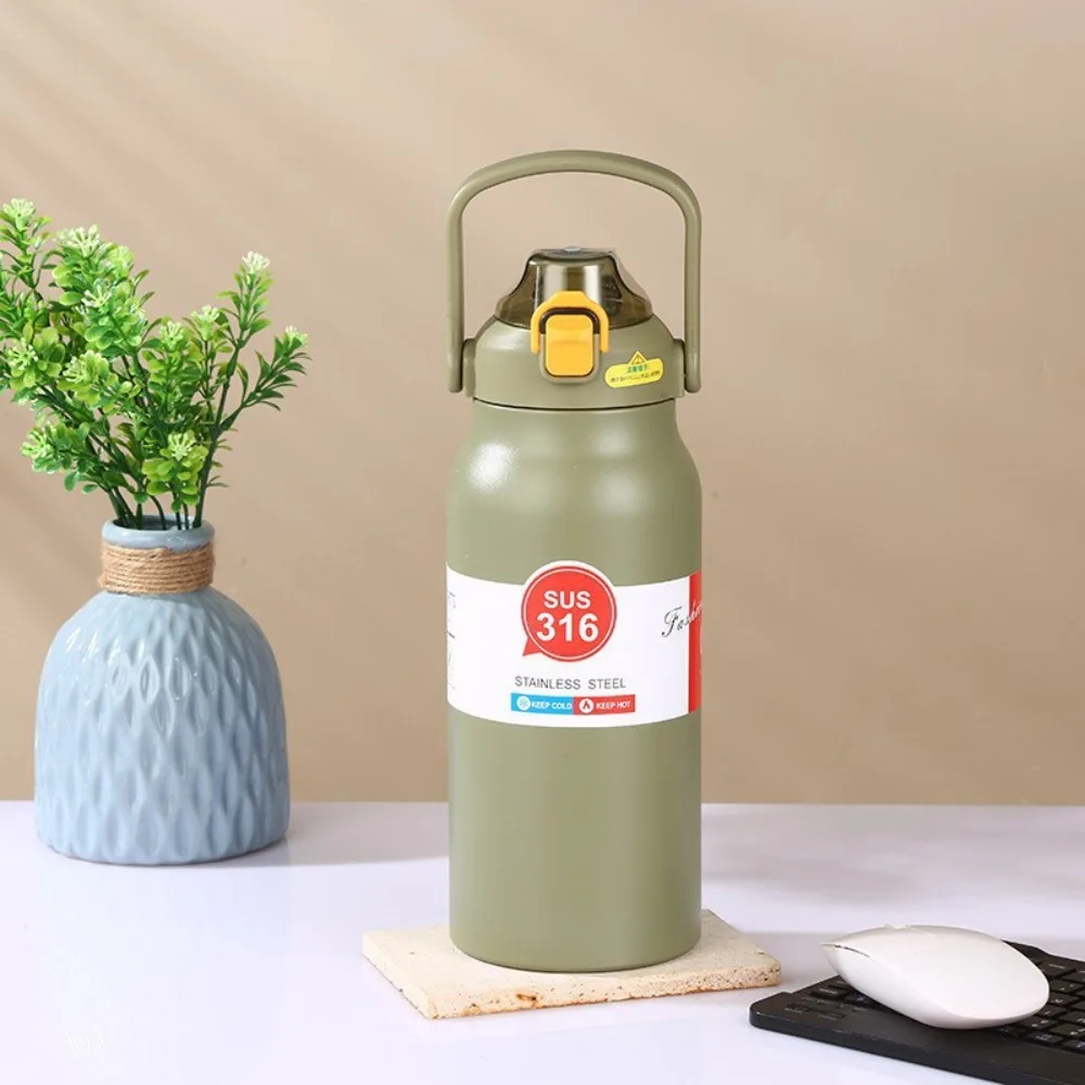 Large Capacity Thermal Water Bottle 316 Stainless Steel 1200ml Sports Thermos Bottle Portable Keeps Cold and Heat Vacuum Flask
Large Capacity Thermal Water Bottle 316 Stainless Steel 1200ml Sports Thermos Bottle Portable Keeps Cold and Heat Vacuum Flask