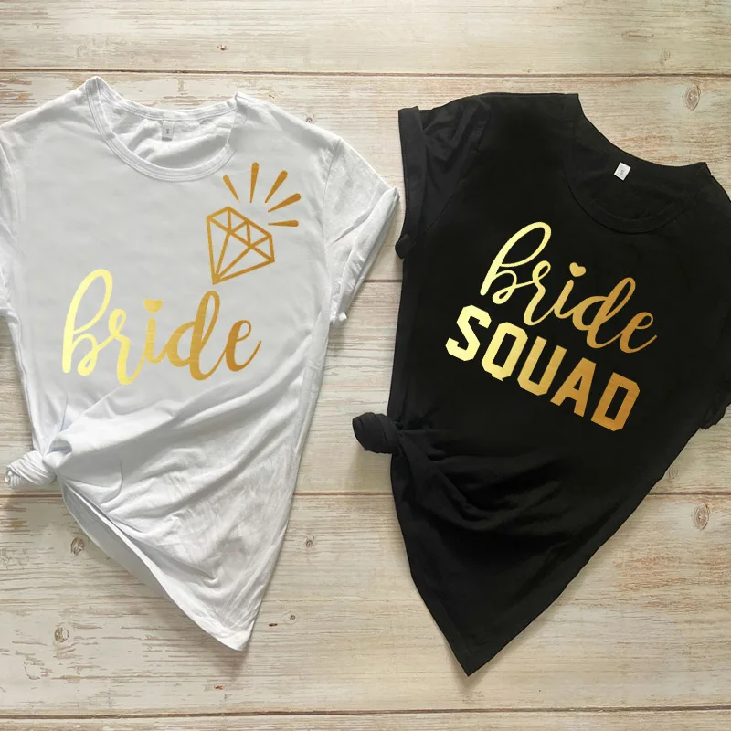 Bachelor party Women T-shirt Bride Squad Print Graphic T-shirt Harajuku tee Wedding Party tops camisetas womens clothing Female
Bachelor party Women T-shirt Bride Squad Print Graphic T-shirt Harajuku tee Wedding Party tops camisetas womens clothing Female