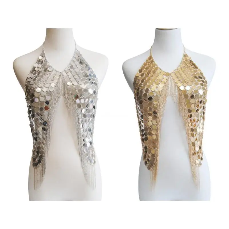 Women Bra Chains Metal Chain Body Jewelry Sequin Body Chains Silver/Golden Dropship
Women Bra Chains Metal Chain Body Jewelry Sequin Body Chains Silver/Golden Dropship