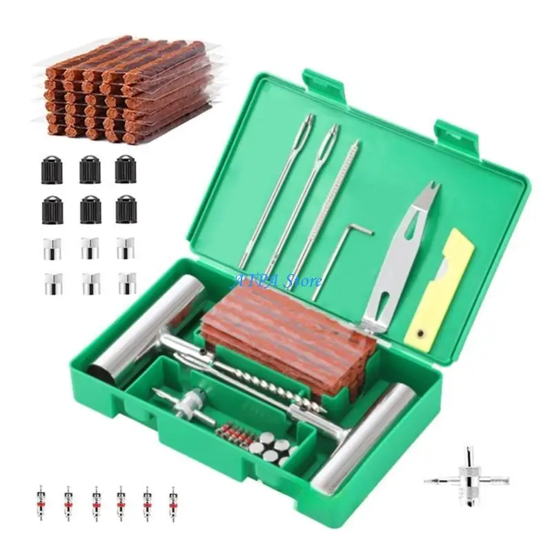 U13C Auto Tire Puncture Repair set Flat Tyre Repairing Tool Emergency Fix Punctures Tire Plug set for Emergency Situations
U13C Auto Tire Puncture Repair set Flat Tyre Repairing Tool Emergency Fix Punctures Tire Plug set for Emergency Situations