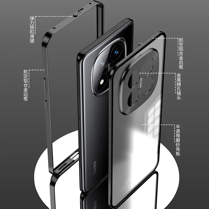 For Xiaomi Redmi note 14 Pro Case,Metal Aluminium Magnet Shockproof Shell,Camera Protect Phone Case Redmi note 14 Pro Plus Funda
For Xiaomi Redmi note 14 Pro Case,Metal Aluminium Magnet Shockproof Shell,Camera Protect Phone Case Redmi note 14 Pro Plus Funda