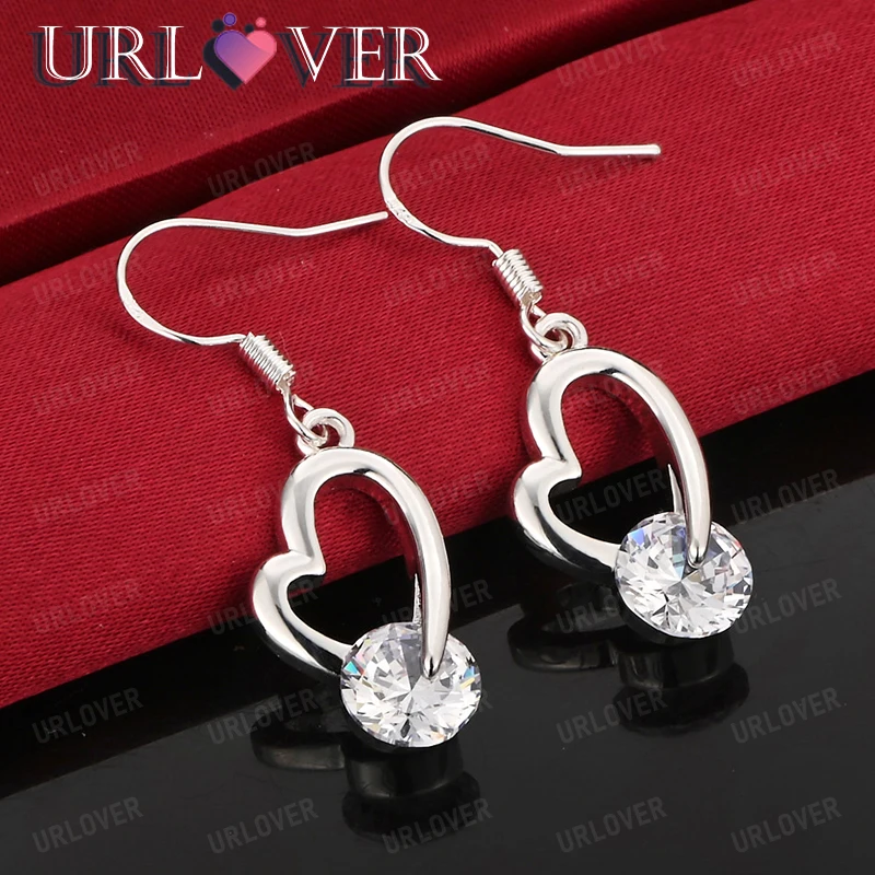 AAA Zircon 925 Sterling Silver Heart Drop Earring Men Women Charm Wedding Party Luxury Jewelry Accessories Valentine's Day Gift
AAA Zircon 925 Sterling Silver Heart Drop Earring Men Women Charm Wedding Party Luxury Jewelry Accessories Valentine's Day Gift