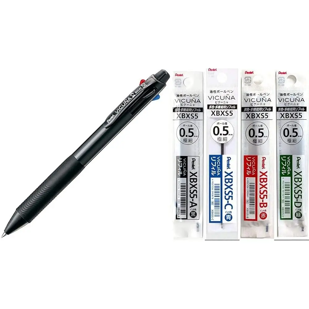 Шариковая ручка Vicuna Extra Fine, черная, красная, синяя, зеленая (BXC45A) + Стержень черный/синий/красный/зеленый XBXS5-A/C/B/D
Шариковая ручка Vicuna Extra Fine, черная, красная, синяя, зеленая (BXC45A) + Стержень черный/синий/красный/зеленый XBXS5-A/C/B/D