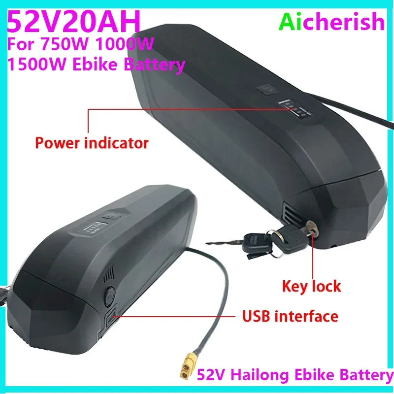 52V 20Ah Hailong E-bike Battery 40A BMS For Hailong 52V 350W 500W 750W 1000W Ebike Battery Silnik BBS02 BBS03 BBSHD
52V 20Ah Hailong E-bike Battery 40A BMS For Hailong 52V 350W 500W 750W 1000W Ebike Battery Silnik BBS02 BBS03 BBSHD