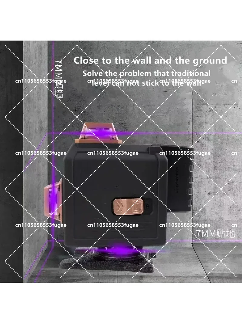 8/12/16 Lines Laser Level 360° Self-Leveling Horizontal Vertical Cross Bright Purple Beam with Remote Control
8/12/16 Lines Laser Level 360° Self-Leveling Horizontal Vertical Cross Bright Purple Beam with Remote Control