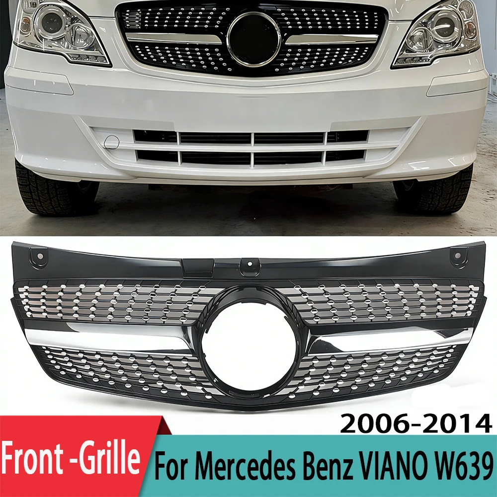 Mercedes Benz Viano W639 2006-2014 Diamond Front Grille,ABS Racing Style Upgrade Grill Accessories
Mercedes Benz Viano W639 2006-2014 Diamond Front Grille,ABS Racing Style Upgrade Grill Accessories
