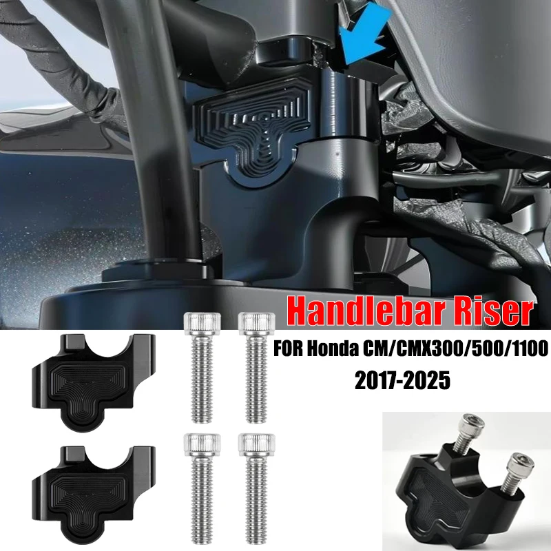 For Honda Rebel CM CMX 300 500 1100 2017-2025 Motorcycle CNC Aluminum Handlebar Heightening Riser Bar Clamp Mount
For Honda Rebel CM CMX 300 500 1100 2017-2025 Motorcycle CNC Aluminum Handlebar Heightening Riser Bar Clamp Mount