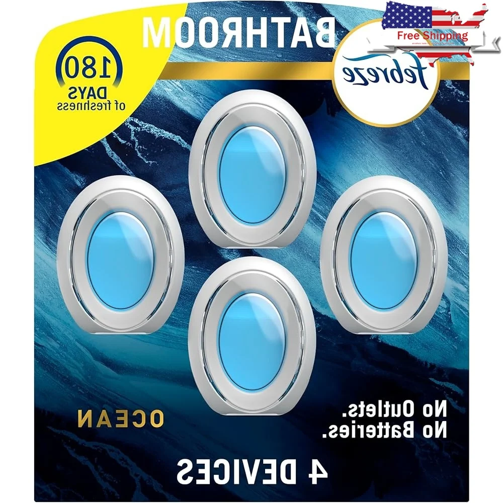 Освежитель воздуха для ванной комнаты, устранитель запаха, подключаемый освежитель, работает 45 дней, без батарей, аромат океана, аэрозоль, домашний кухонный шкаф
Освежитель воздуха для ванной комнаты, устранитель запаха, подключаемый освежитель, работает 45 дней, без батарей, аромат океана, аэрозоль, домашний кухонный шкаф