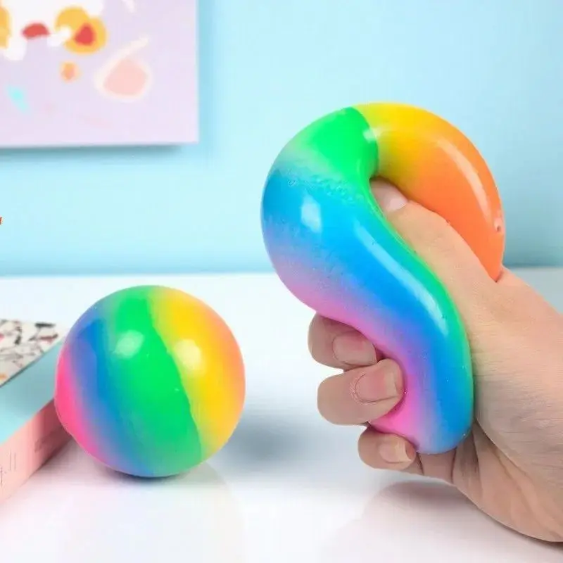 Gradient Rainbow Pinch Pink Ball Stress Relief Ball Toy Squeezing Slow Rebound Jump Ball Children's Finger Training Toy Ball
Gradient Rainbow Pinch Pink Ball Stress Relief Ball Toy Squeezing Slow Rebound Jump Ball Children's Finger Training Toy Ball