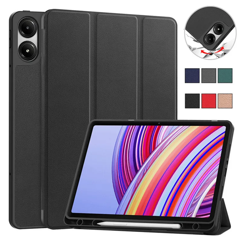 Смарт-чехол для Xiaomi Redmi Pad Pro 12,1 дюйма, 2024, кожаный чехол с магнитной подставкой для планшета Redmi Pad Pro 12,1 дюйма, Funda с гнездом для ручки
Смарт-чехол для Xiaomi Redmi Pad Pro 12,1 дюйма, 2024, кожаный чехол с магнитной подставкой для планшета Redmi Pad Pro 12,1 дюйма, Funda с гнездом для ручки