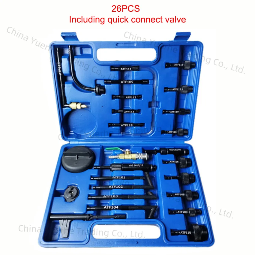 26/25Pcs Oil Refill Filling ATF Adapter Oil Fill Adapter For Ford VW Audi Honda Benz BMW Transmission Fluid Replacement
26/25Pcs Oil Refill Filling ATF Adapter Oil Fill Adapter For Ford VW Audi Honda Benz BMW Transmission Fluid Replacement