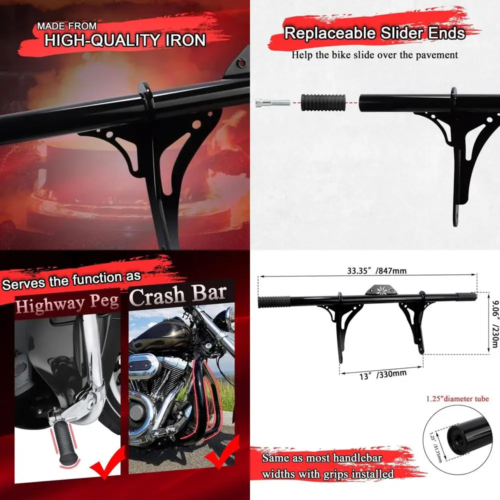 Highway Peg Crash Bar/Highway Footpegs Защита двигателя для Harley Dyna со средними контрольными моделями 2006-2017, для Street Bob FXDB/I Fa
Highway Peg Crash Bar/Highway Footpegs Защита двигателя для Harley Dyna со средними контрольными моделями 2006-2017, для Street Bob FXDB/I Fa