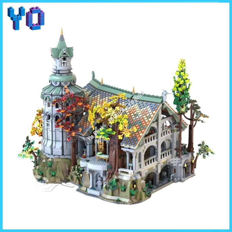 Elven Tower Hall MOC Building Blocks Rivendell Forest Architecture Scene Assembly Bricks Set Collection Gift
Elven Tower Hall MOC Building Blocks Rivendell Forest Architecture Scene Assembly Bricks Set Collection Gift