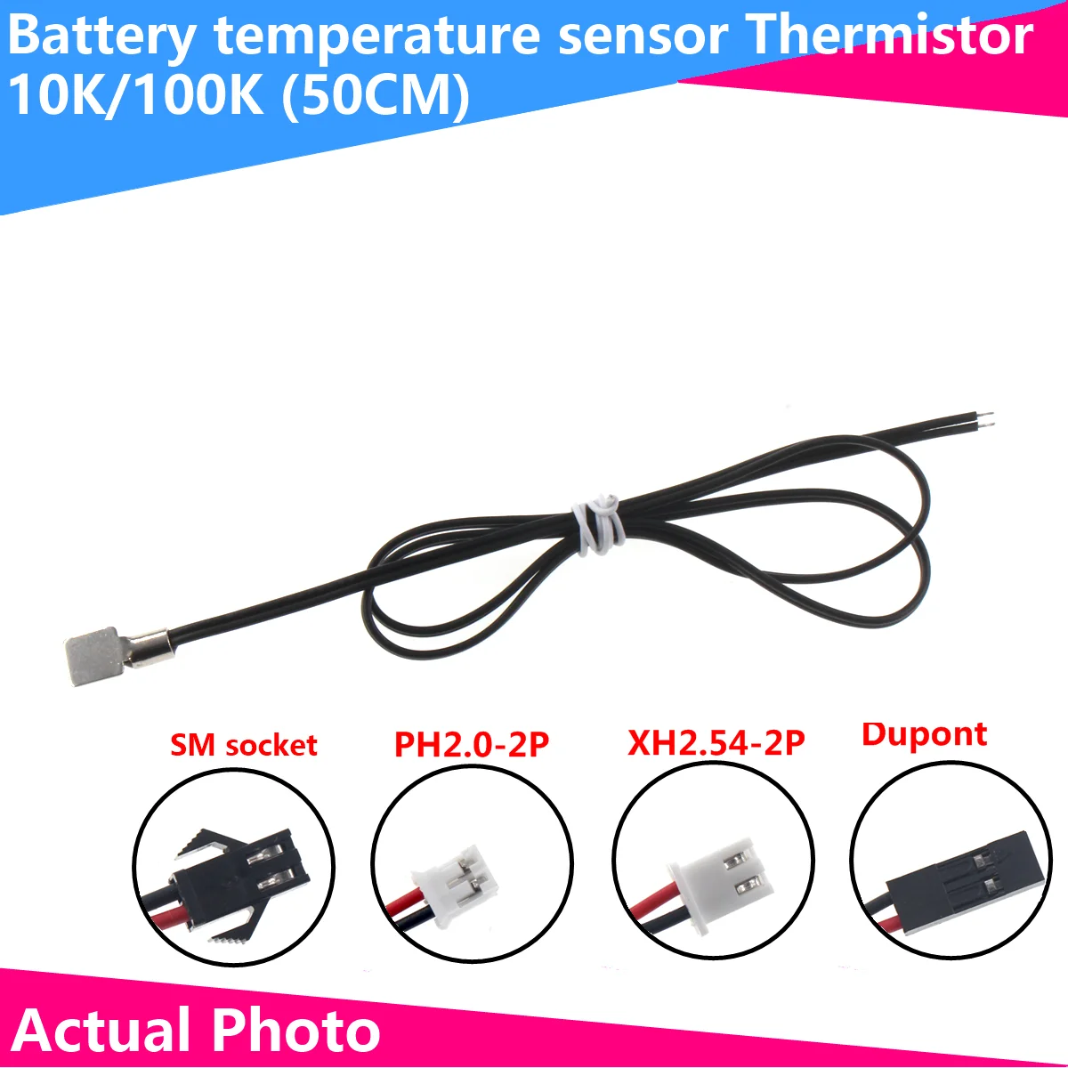 NTC thermistor 10K 100K nickel sheet electric vehicle power temperature sensor
NTC thermistor 10K 100K nickel sheet electric vehicle power temperature sensor