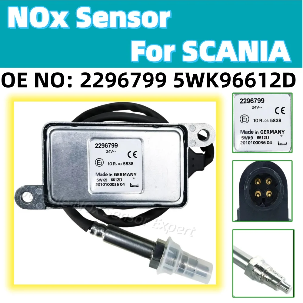 2296799/1872080/2247379/2020691 5WK9 6612D 5WK96612D Nitrogen Oxide Nox Sensor fit For Truck SCANIA 24V
2296799/1872080/2247379/2020691 5WK9 6612D 5WK96612D Nitrogen Oxide Nox Sensor fit For Truck SCANIA 24V