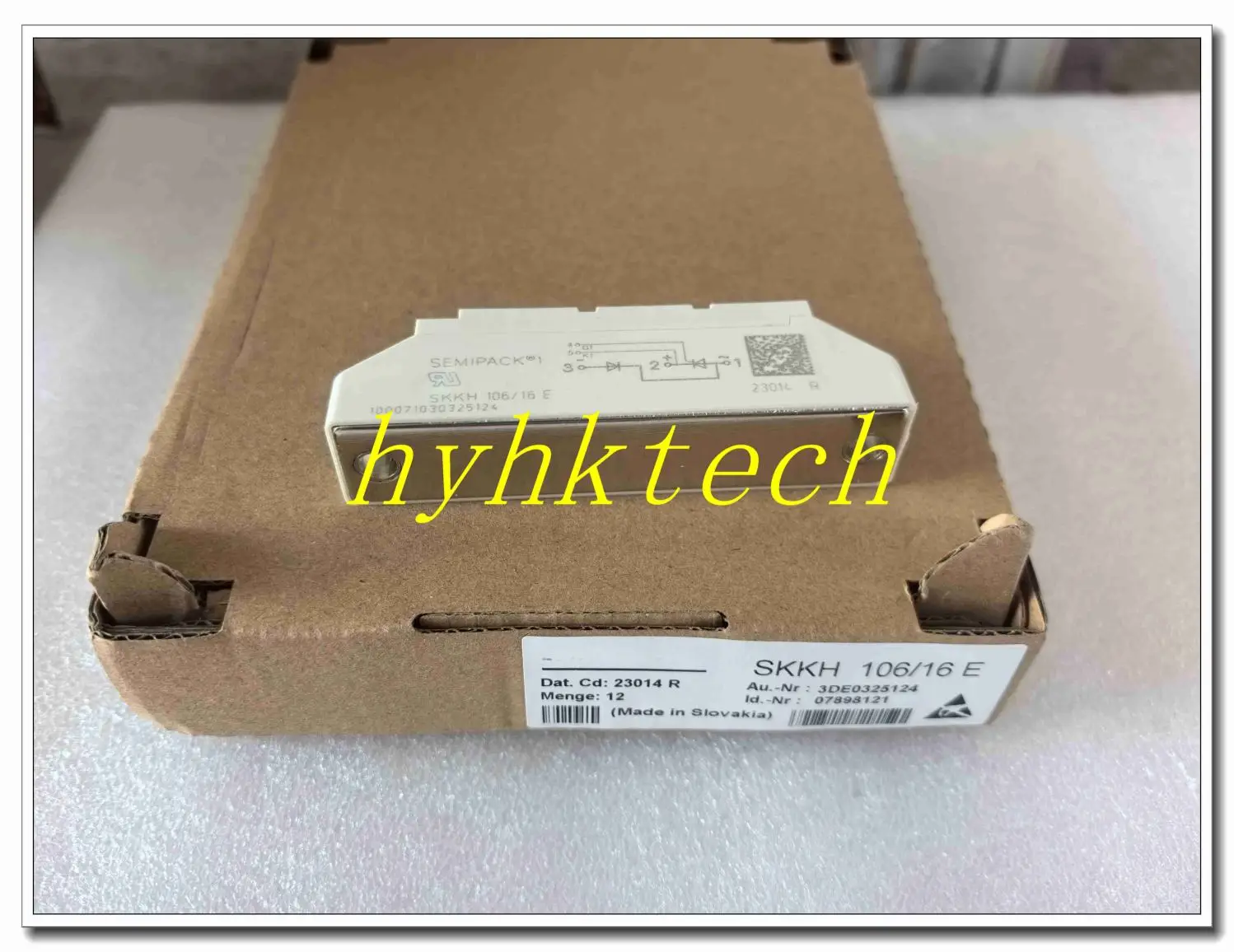 SKKH106/18E SKKH106/16E SKKH106/12E Original Power Module , tested before shipment
SKKH106/18E SKKH106/16E SKKH106/12E Original Power Module , tested before shipment