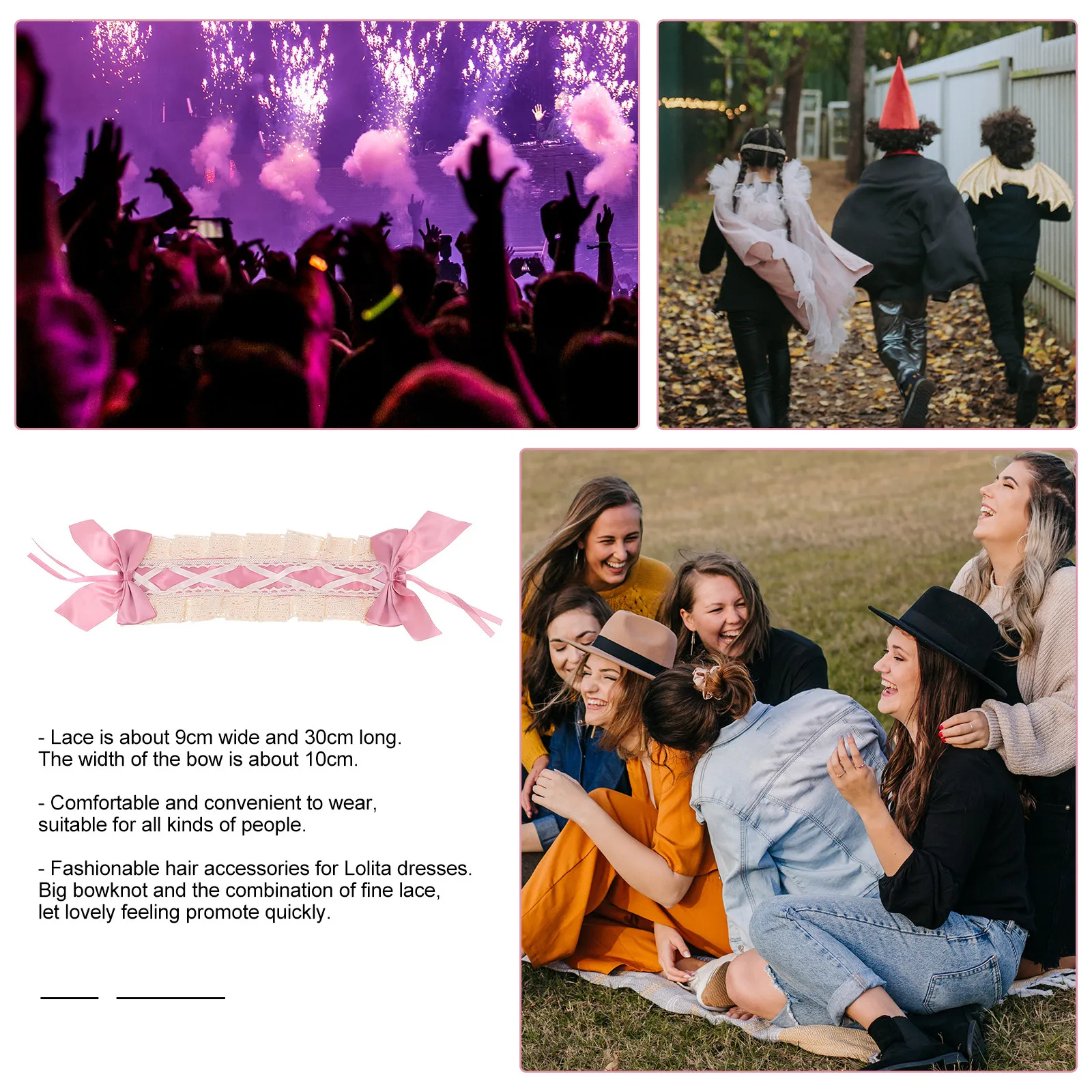 1Pcs Lace Hairband Lolita Bow Headband Lightweight Elegant Headdress for Lolita Clothing Accessories Stage Performance Carnival
1Pcs Lace Hairband Lolita Bow Headband Lightweight Elegant Headdress for Lolita Clothing Accessories Stage Performance Carnival