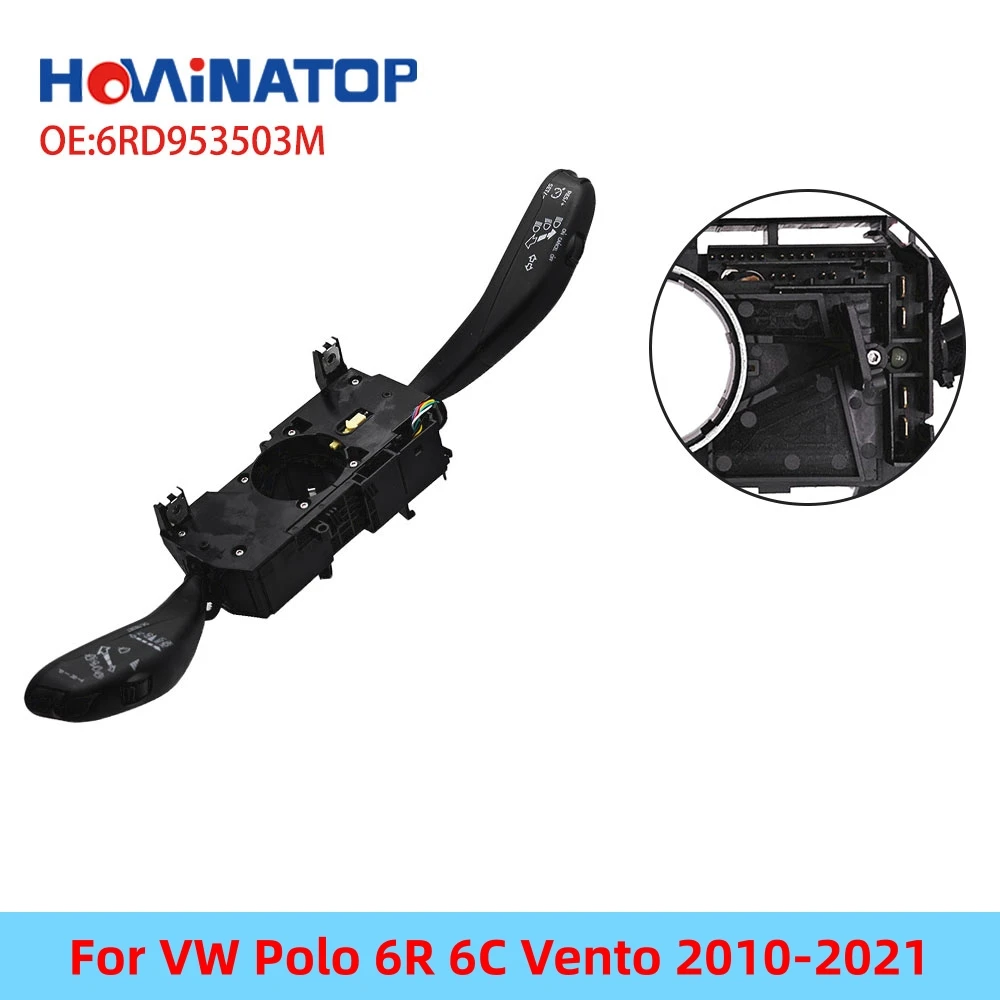HOWINATOP 6RD953503M Steering Column Turn Signal Headlight Control Combination Switch For VW Polo Vento 2010-2021
HOWINATOP 6RD953503M Steering Column Turn Signal Headlight Control Combination Switch For VW Polo Vento 2010-2021