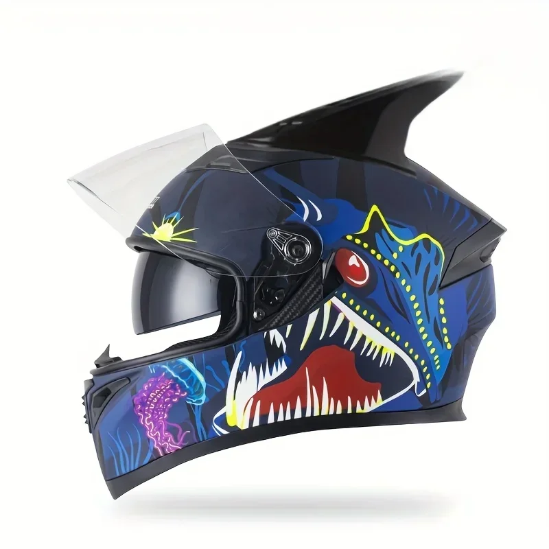 Vintage-Inspired Motorcycle Helmet with Horns - Full Coverage, Cool Safety Cap for Men
Vintage-Inspired Motorcycle Helmet with Horns - Full Coverage, Cool Safety Cap for Men