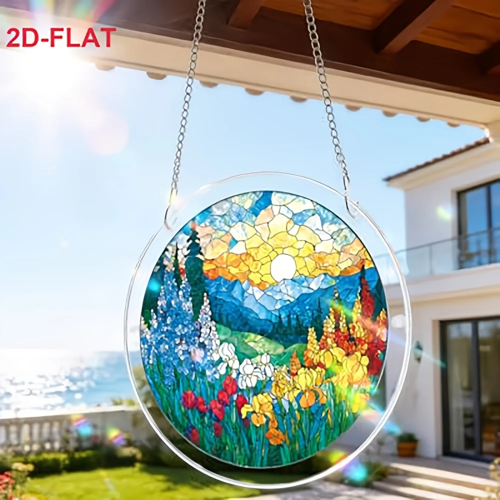 Bohemian Dawn Blossom Sea 2D Flat Acrylic Sun Catcher Puzzle, DIY Assembly Window Hanging Decor for Home Garden & Room
Bohemian Dawn Blossom Sea 2D Flat Acrylic Sun Catcher Puzzle, DIY Assembly Window Hanging Decor for Home Garden & Room