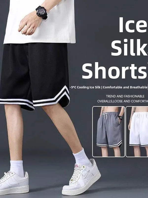 Ice Silk Sports Shorts Men's Summer Thin Loose Korean Version Trendy Five-Quarter Straight Leg Pants Elastic Waist Polyester ...
Ice Silk Sports Shorts Men's Summer Thin Loose Korean Version Trendy Five-Quarter Straight Leg Pants Elastic Waist Polyester ...