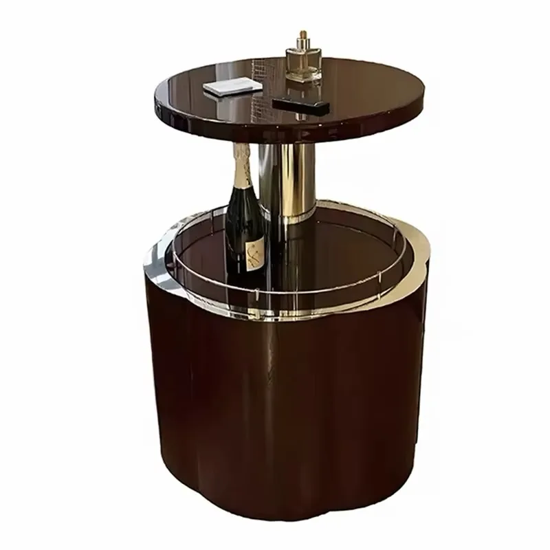 Idao automatic lift luxury round minibar with glass frame and lift function, suitable for family gatherings, high-tech mini wine
Idao automatic lift luxury round minibar with glass frame and lift function, suitable for family gatherings, high-tech mini wine