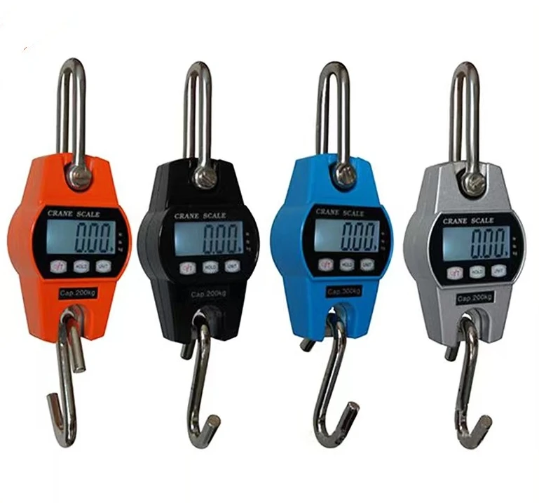 Hand Held Crane Hook Weighing Scale, Small Scale Weight Lcd Display Electronic Digital Crane Scale