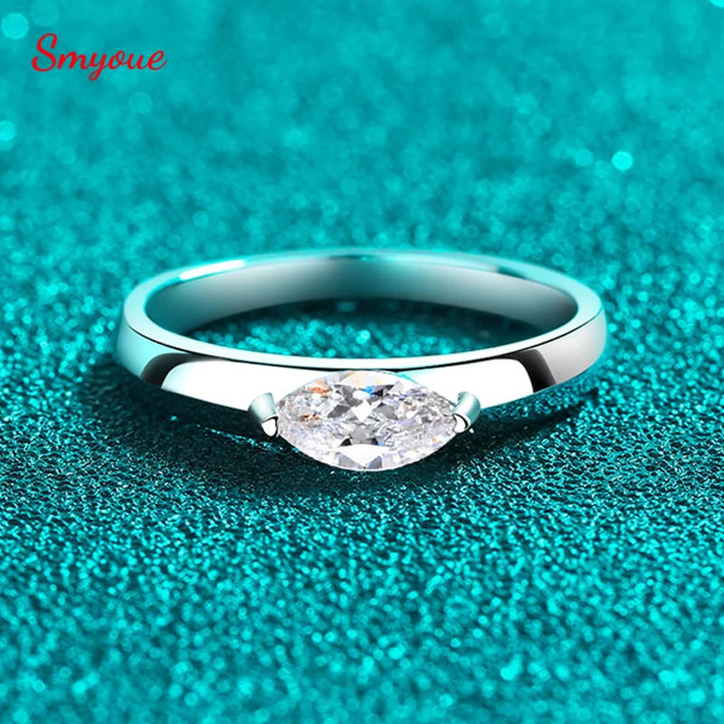 Smyoue 0.5ct VVS1 D Marquise Cut Moissanite Rings for Women 4*8mm Gems Lab Grown Diamond Band S925 Sterling Silver Jewelry GRA
Smyoue 0.5ct VVS1 D Marquise Cut Moissanite Rings for Women 4*8mm Gems Lab Grown Diamond Band S925 Sterling Silver Jewelry GRA