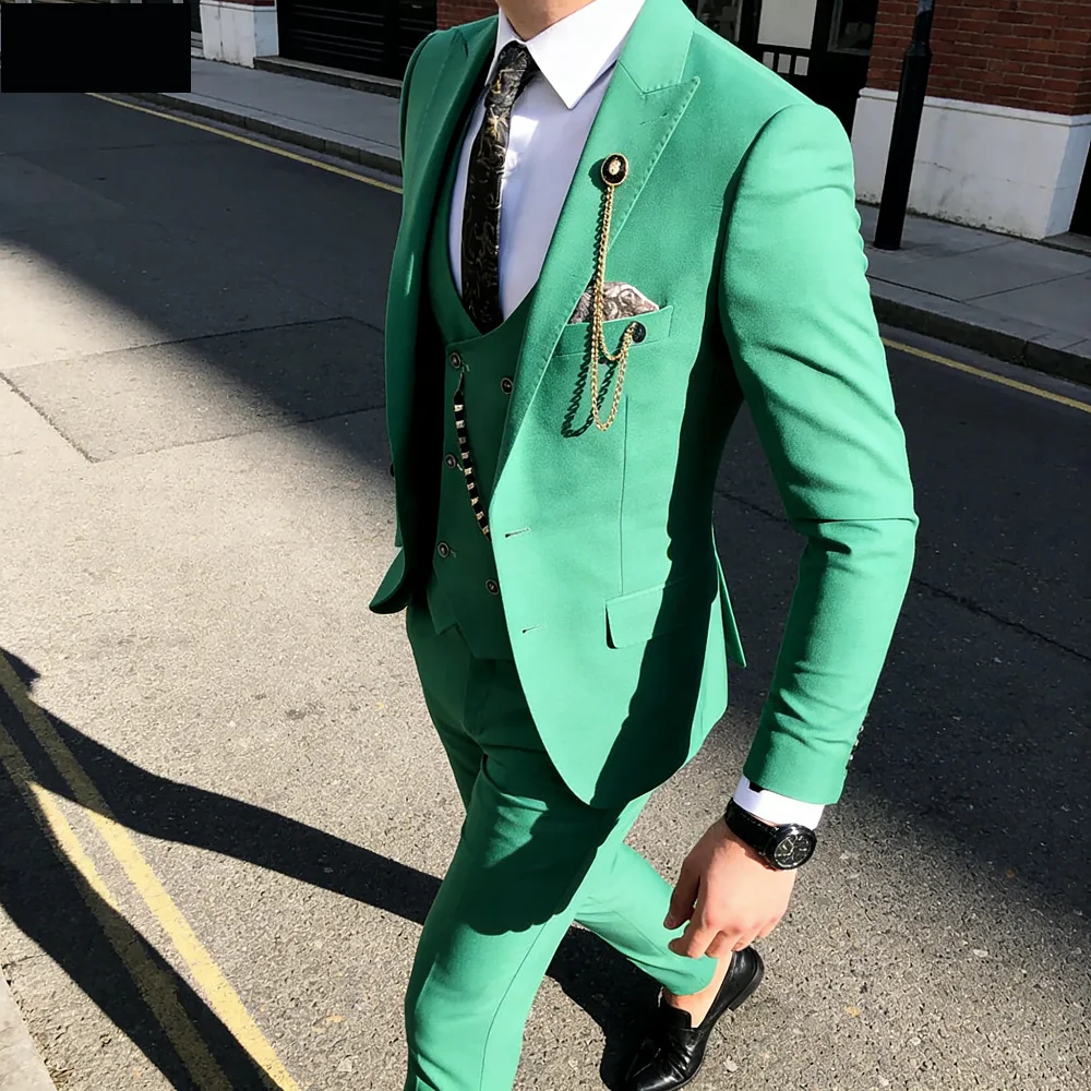 Men's Slim Fit Dance Tuxedos Wedding Groomsmen Smoking Lapel Max Blazer Commercial Men's Pants Suit Fitted Formal Wear
Men's Slim Fit Dance Tuxedos Wedding Groomsmen Smoking Lapel Max Blazer Commercial Men's Pants Suit Fitted Formal Wear