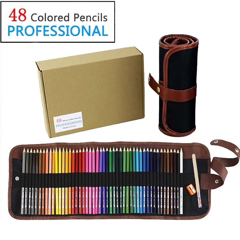 48 Colour Watercolour Pencil Set Professional Artist Grade High Quality With Pencil Holder Sharpener & Brush
48 Colour Watercolour Pencil Set Professional Artist Grade High Quality With Pencil Holder Sharpener & Brush