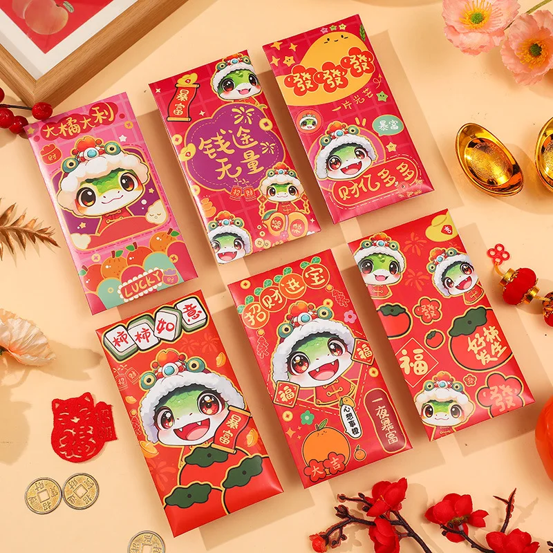 New Year Red Envelope Chinese Traditional Lucky Money Packets 2025 Snake Year Money Pouches for Kids Blessing Red Pocket Gift
New Year Red Envelope Chinese Traditional Lucky Money Packets 2025 Snake Year Money Pouches for Kids Blessing Red Pocket Gift