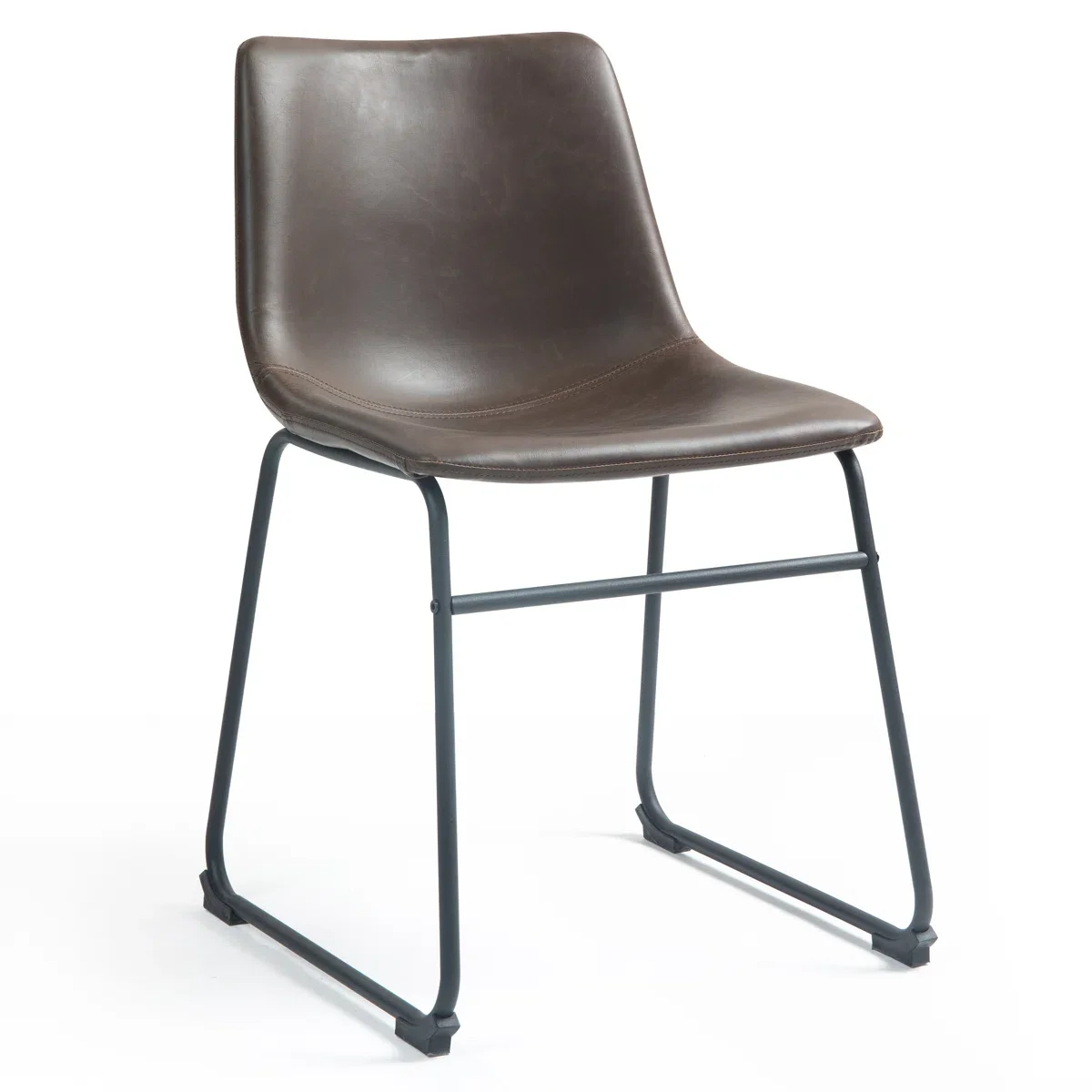 Leatherette armless casual kitchen dining chair, simple and stylish. Whiskey Brown
Leatherette armless casual kitchen dining chair, simple and stylish. Whiskey Brown