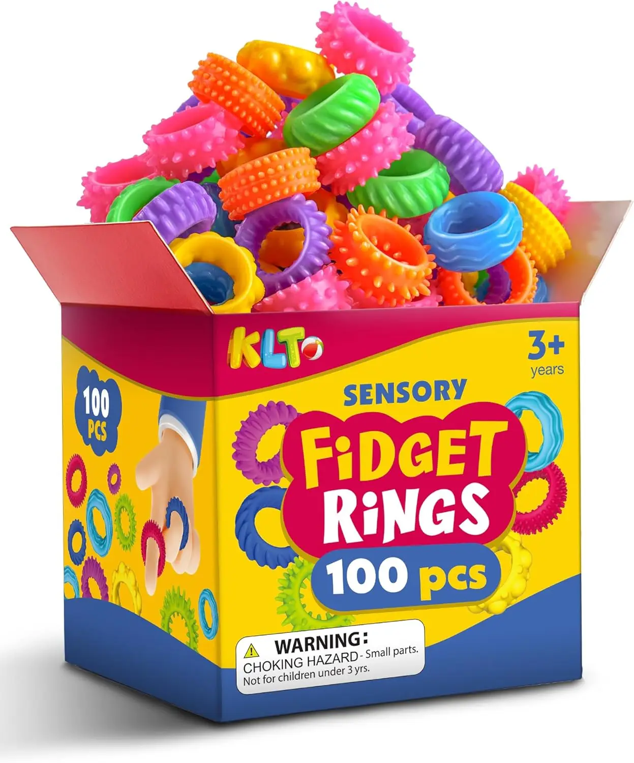 100pcs Textured Fidget Rings - Quiet Sensory Toys for ADHD Autism Stress Relief, Classroom Prize Box & Party Favors
100pcs Textured Fidget Rings - Quiet Sensory Toys for ADHD Autism Stress Relief, Classroom Prize Box & Party Favors