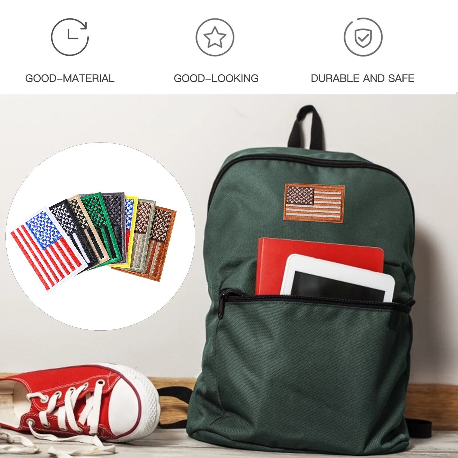 8pcs America Flag Patches Clothing Accessories Diy Iron On Sewing Applique Embroidery Patch Stickers For Clothes Decor
8pcs America Flag Patches Clothing Accessories Diy Iron On Sewing Applique Embroidery Patch Stickers For Clothes Decor