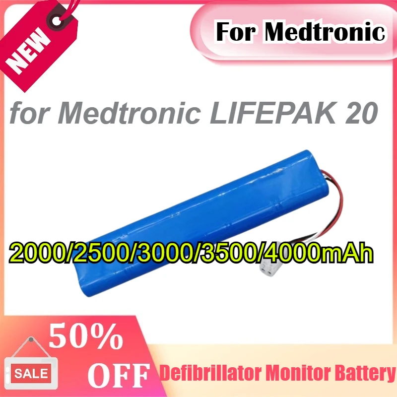 For Medtronic LIFEPAK 20 12V 2000/2500/3000/3500/4000mAh Defibrillator Monitor Ni-MH Battery
For Medtronic LIFEPAK 20 12V 2000/2500/3000/3500/4000mAh Defibrillator Monitor Ni-MH Battery